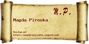 Magda Piroska névjegykártya