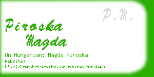 piroska magda business card